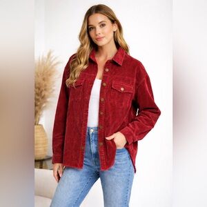 ✨Reborn J Corduroy Button Up Jacket Size S NWT